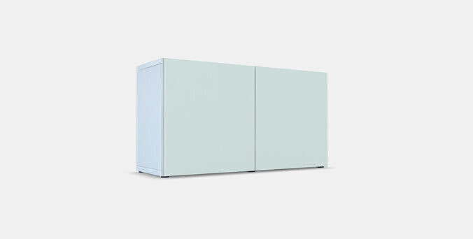 BESTA Shelf unit with doors 17 Low-poly 3D model