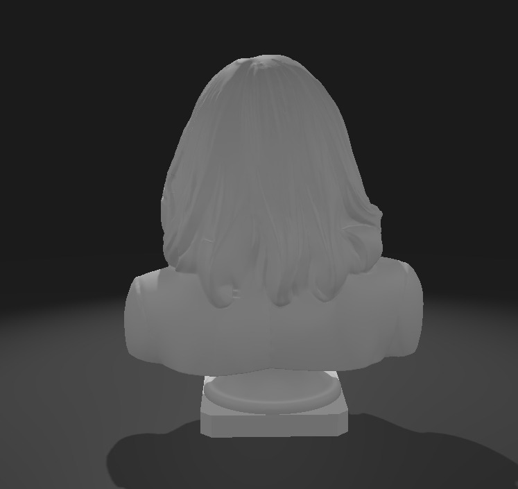 Brigitte Macron Portrait Sculture France Presidente Head 3D print model_4