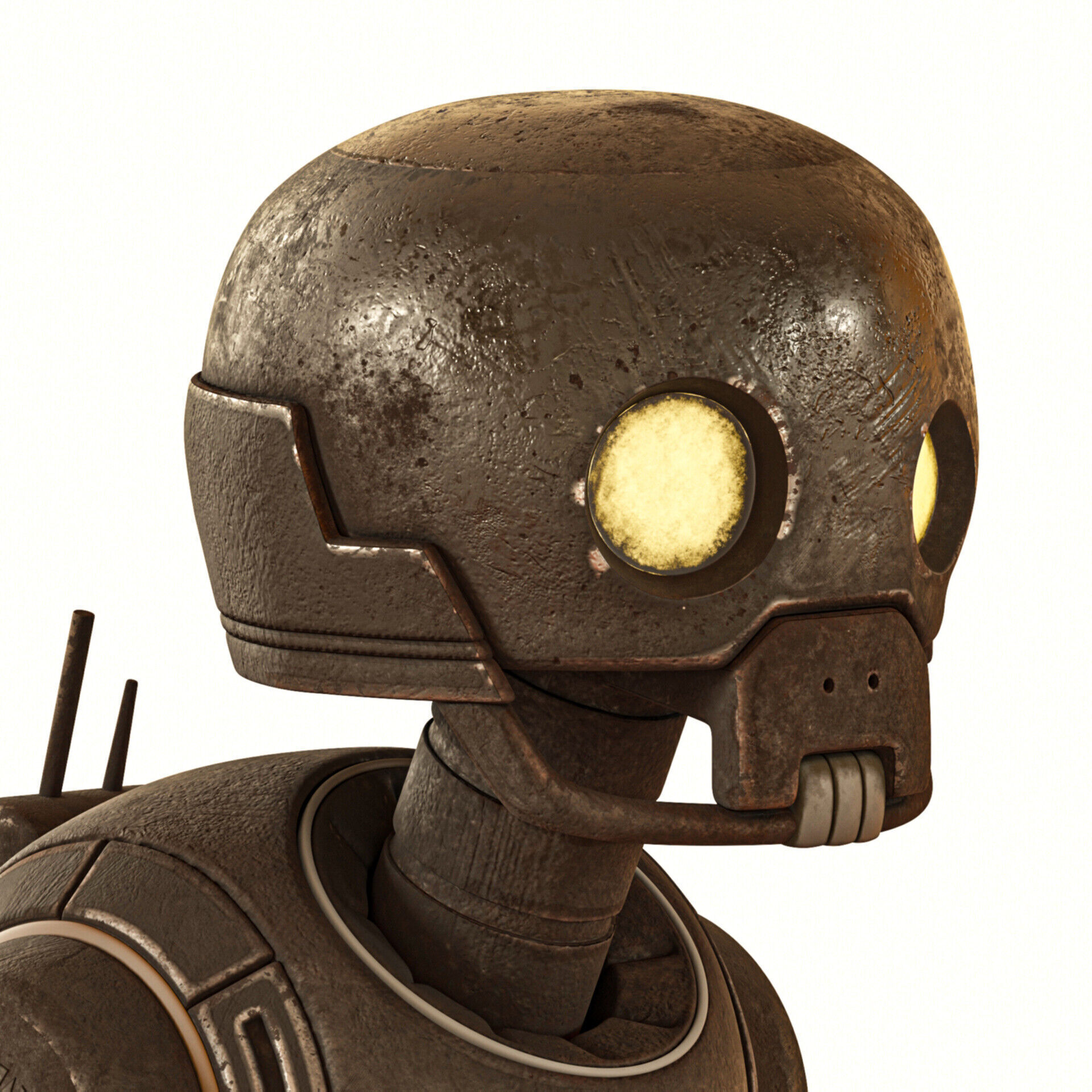 Robot Low-poly 3D model_4