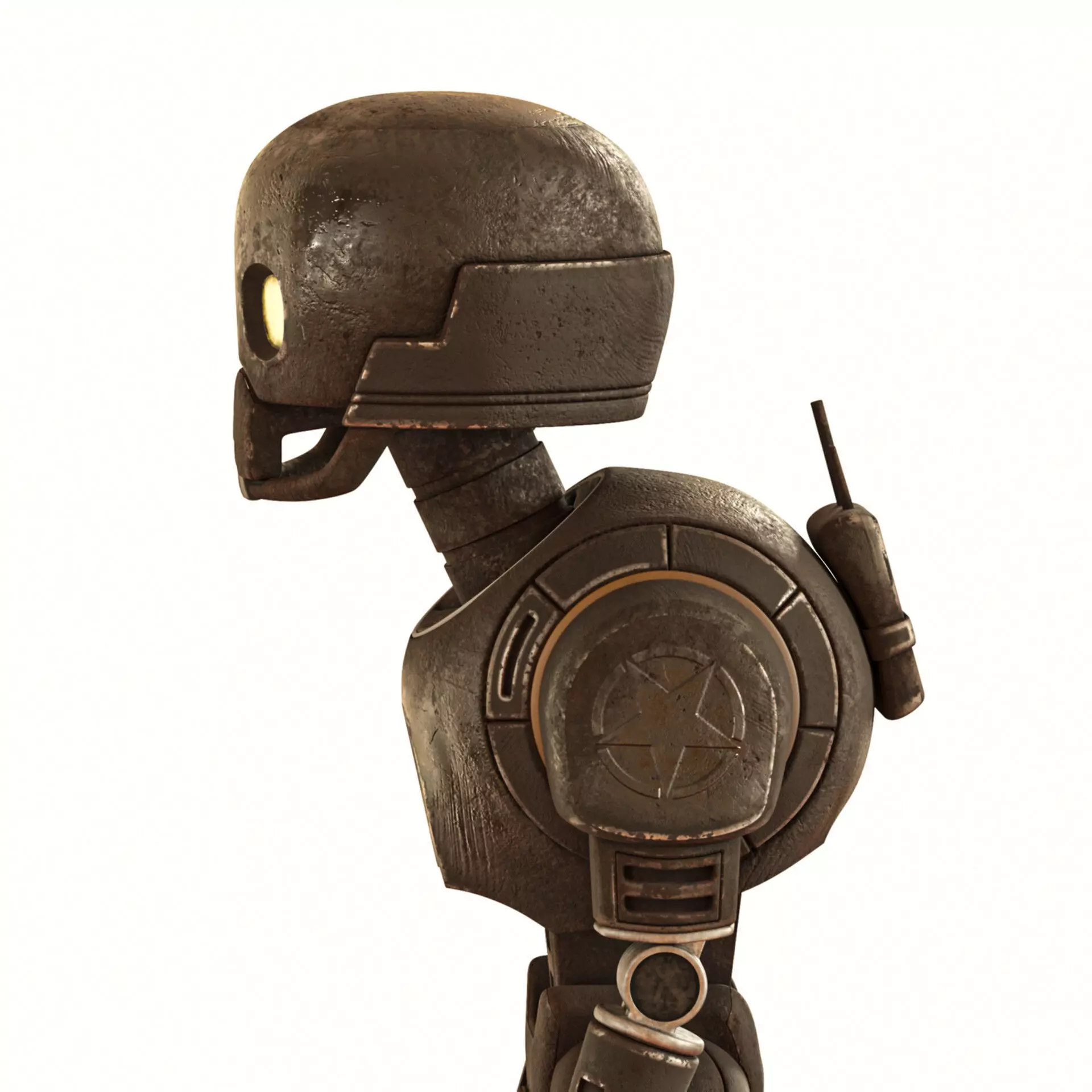 Robot Low-poly 3D model_0