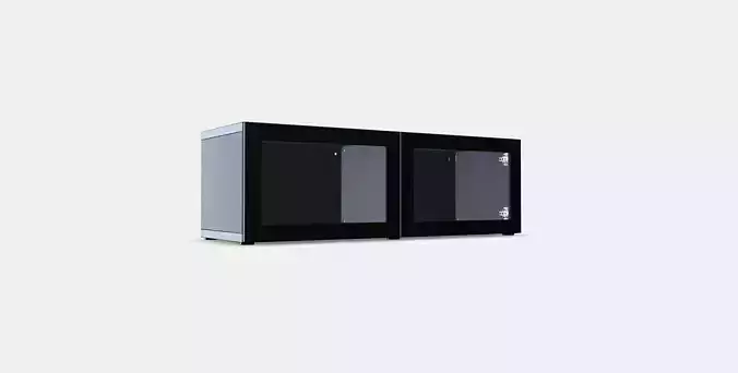 BESTA Shelf unit with glass doors 4