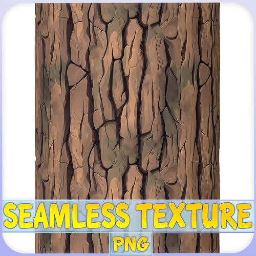 Stylized Bark Seamless Texture Texture