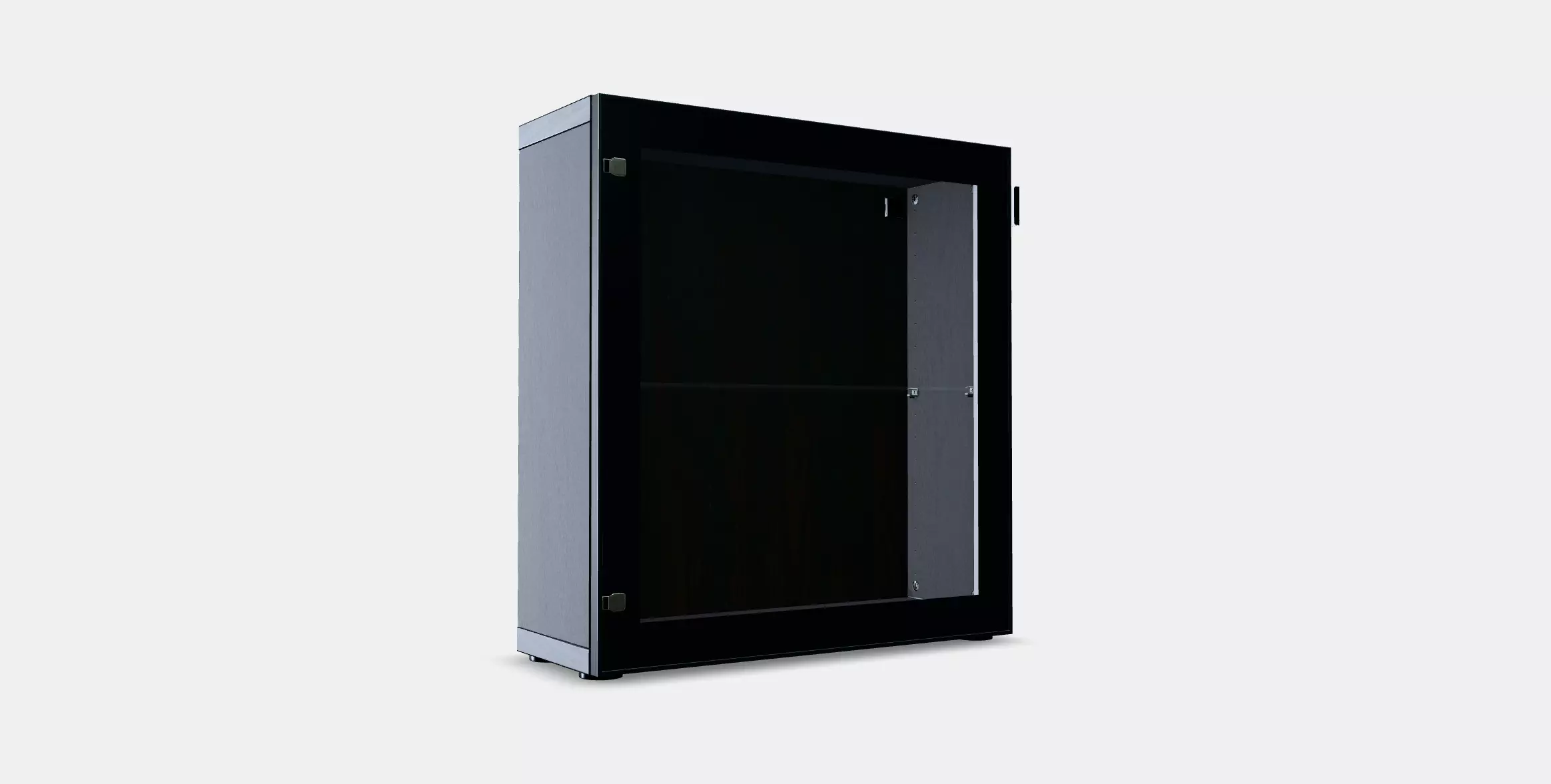 BESTA Shelf unit with glass door 18 3D model_0