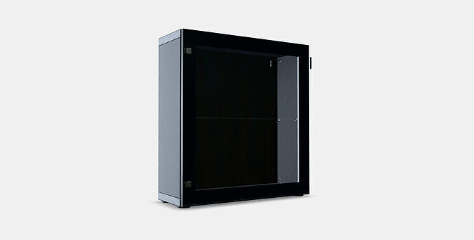 BESTA Shelf unit with glass door 18 3D model