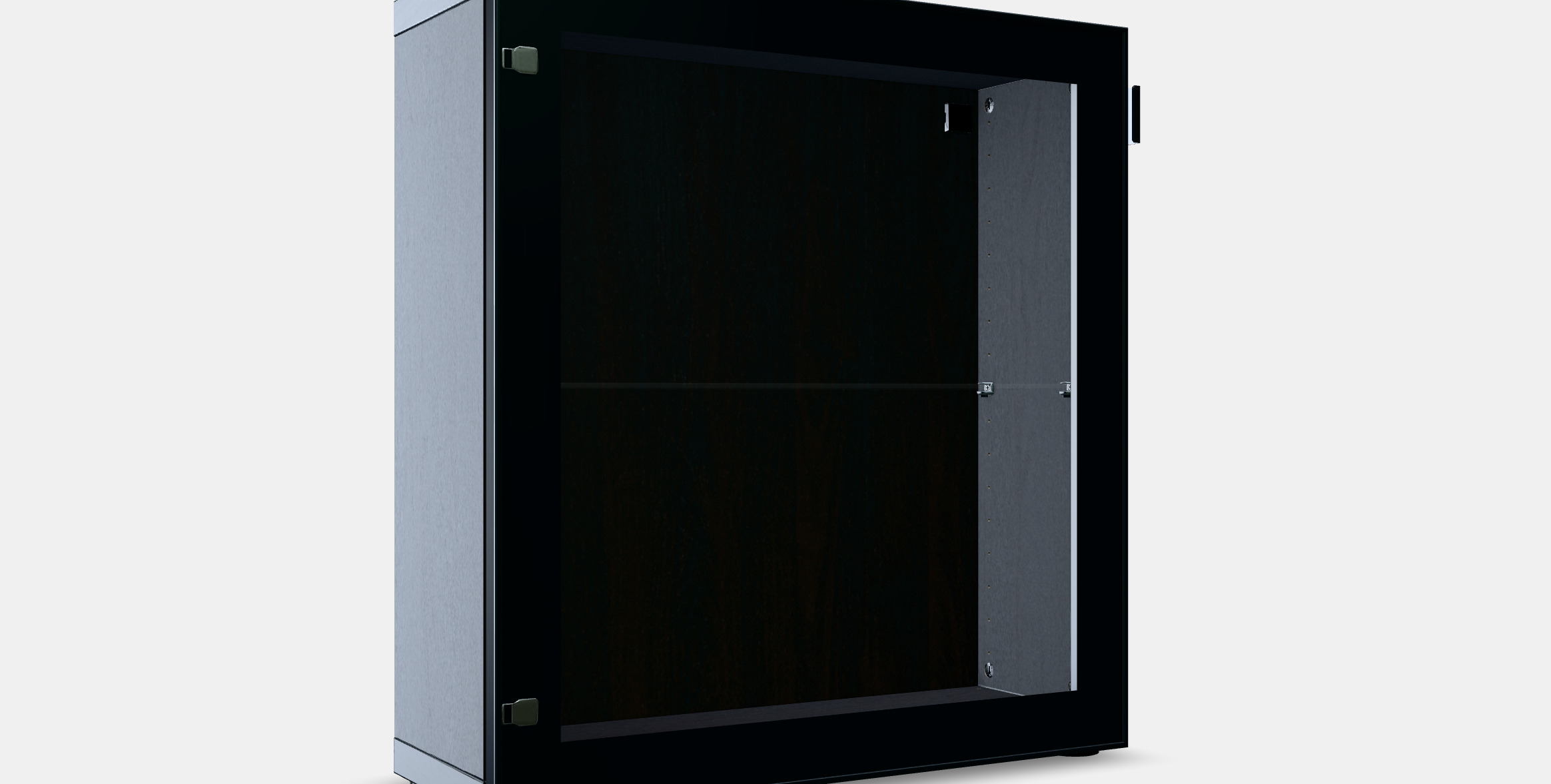 BESTA Shelf unit with glass door 18 3D model_7