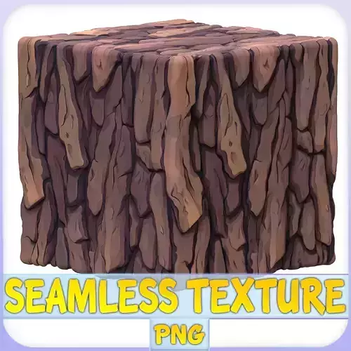  Stylized Bark Seamless Texture