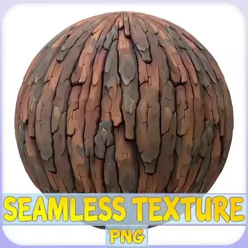  Stylized Bark Seamless Texture