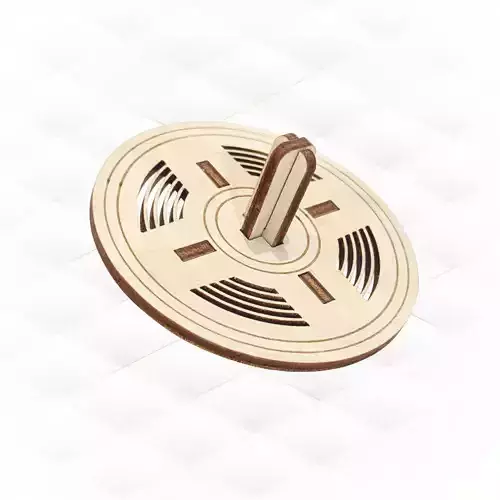 Gift Spin toy game design laser cut antistress toy 3D print model