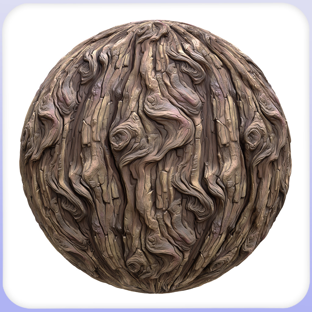 Stylized Bark Seamless Texture Texture_3