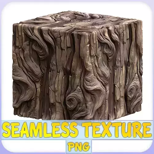 Stylized Bark Seamless Texture