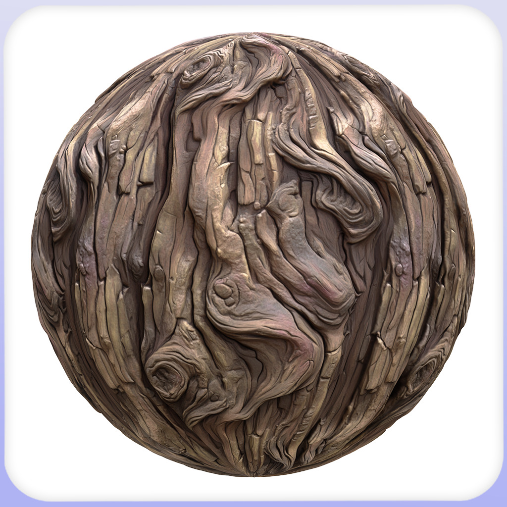 Stylized Bark Seamless Texture Texture_5