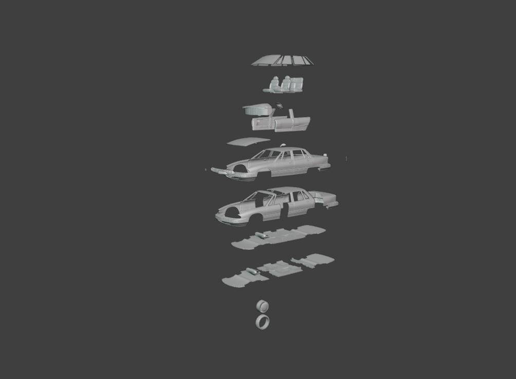 1991 - 1996 Oldsmobile 98 3D print model_8