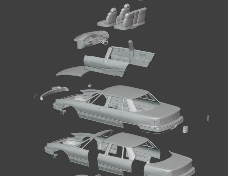 1991 - 1996 Oldsmobile 98 3D print model_11