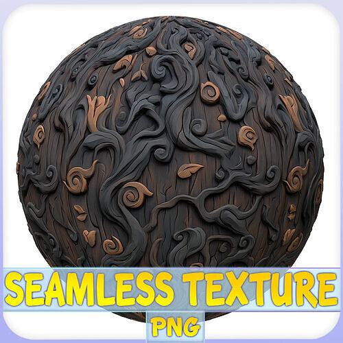 Stylized Bark Seamless Texture Texture