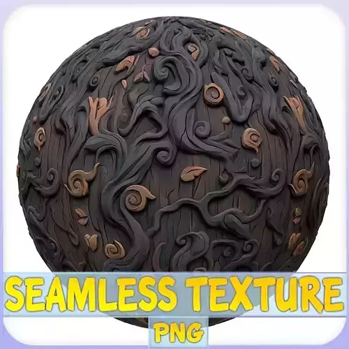 Stylized Bark Seamless Texture