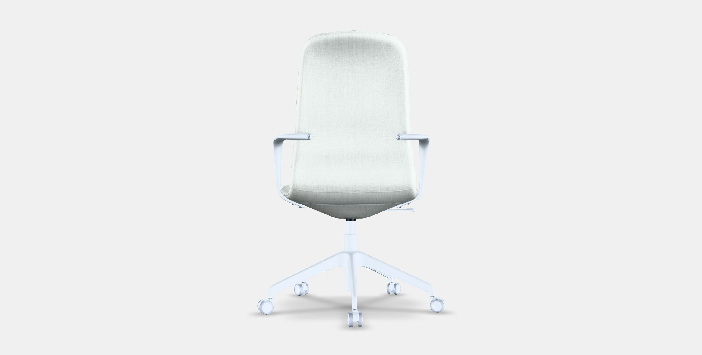 LANGFJALL Conference chair with armrests Low-poly 3D model_14