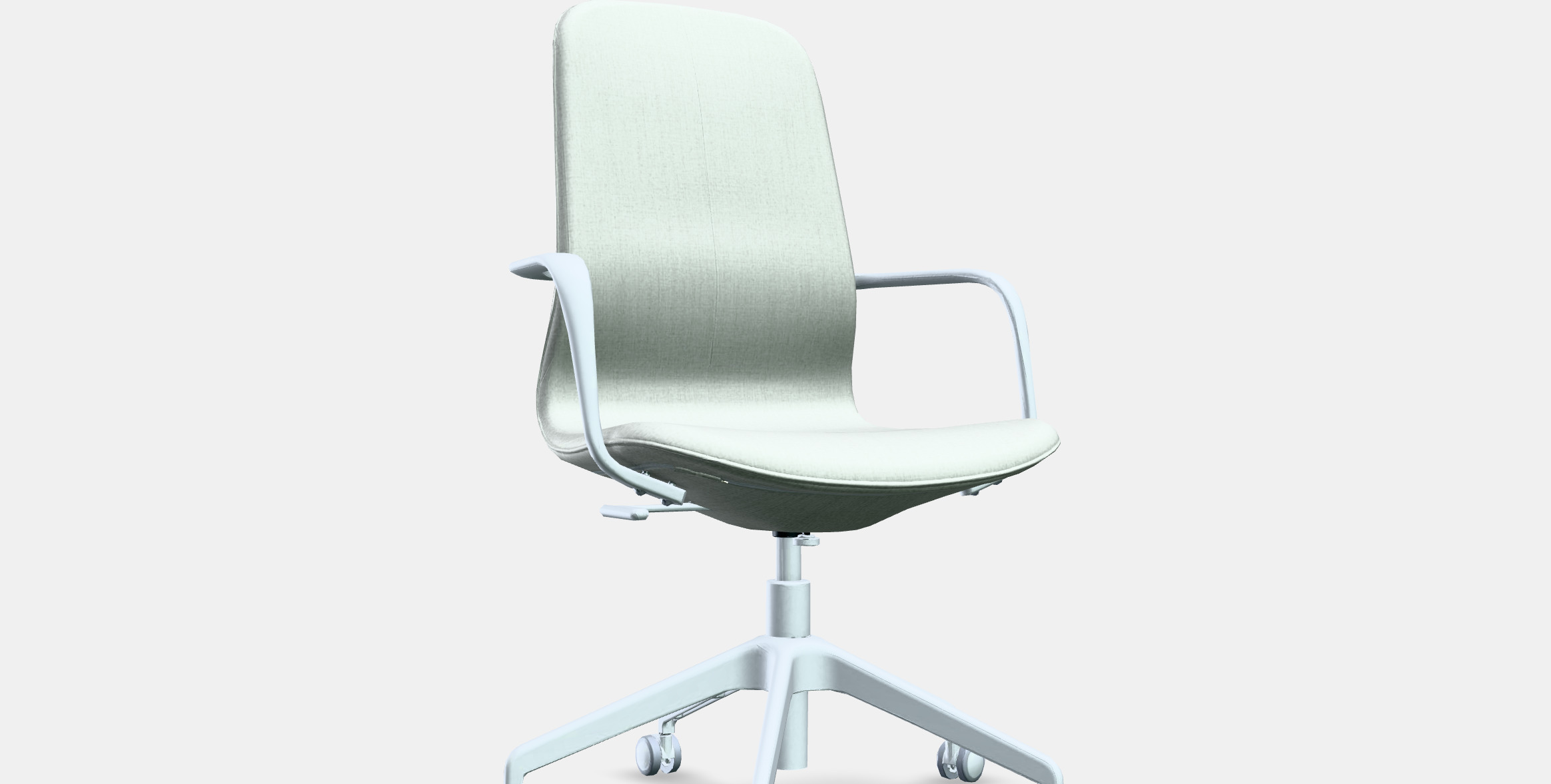 LANGFJALL Conference chair with armrests Low-poly 3D model_9