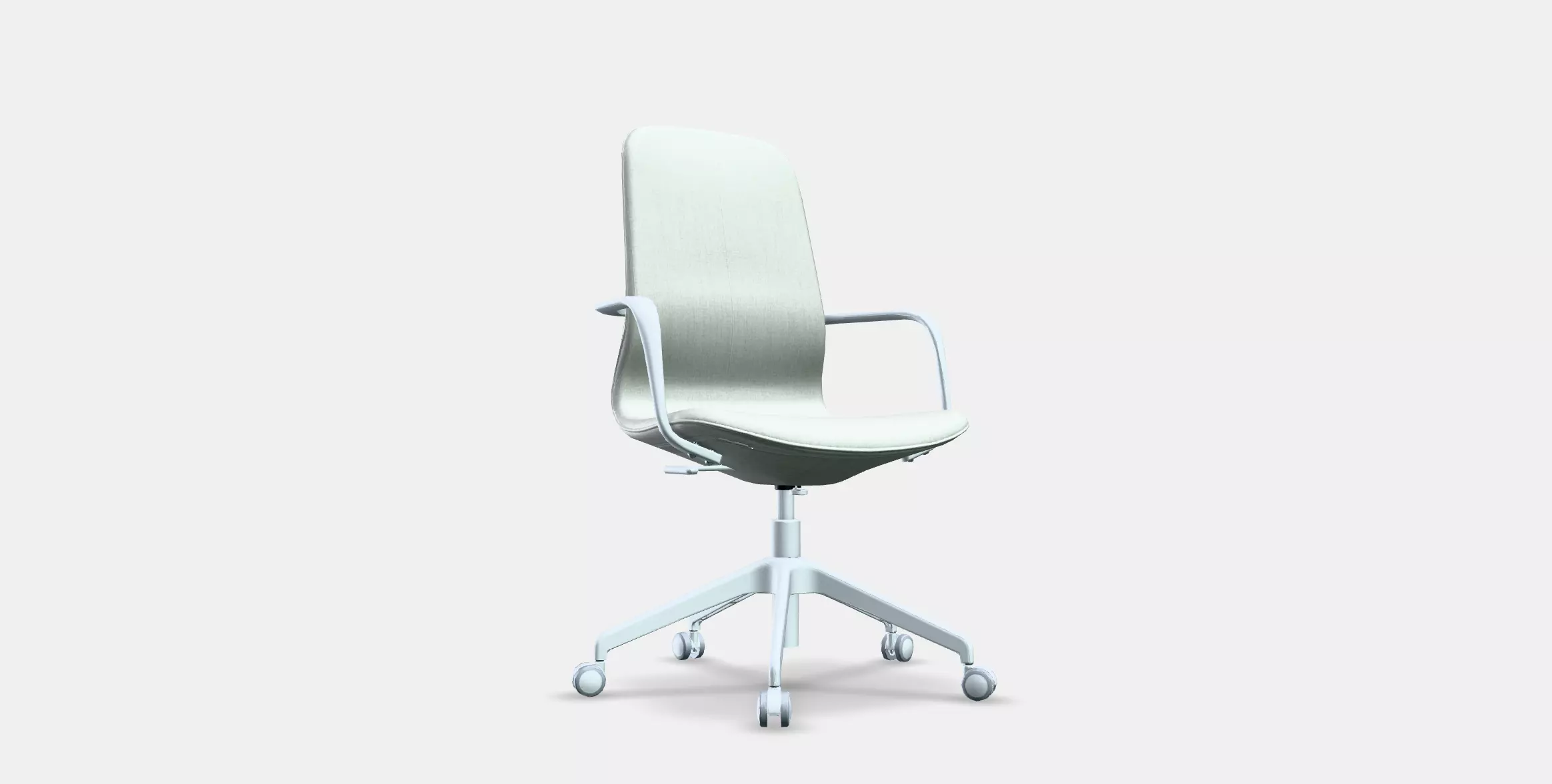 LANGFJALL Conference chair with armrests Low-poly 3D model_0