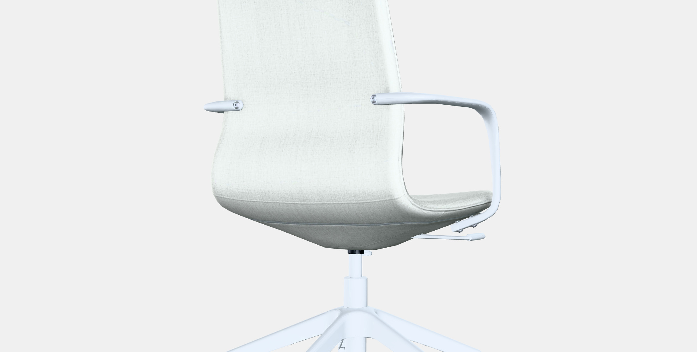 LANGFJALL Conference chair with armrests Low-poly 3D model_6