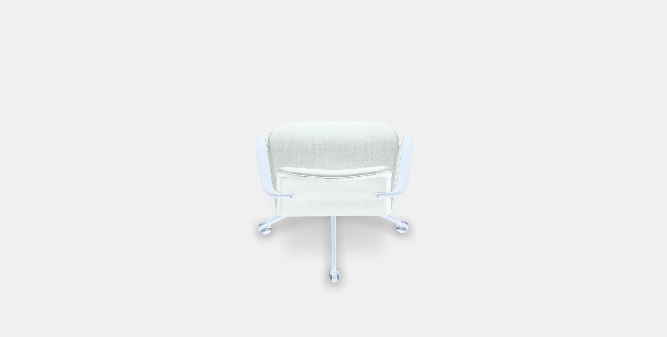 LANGFJALL Conference chair with armrests Low-poly 3D model_3