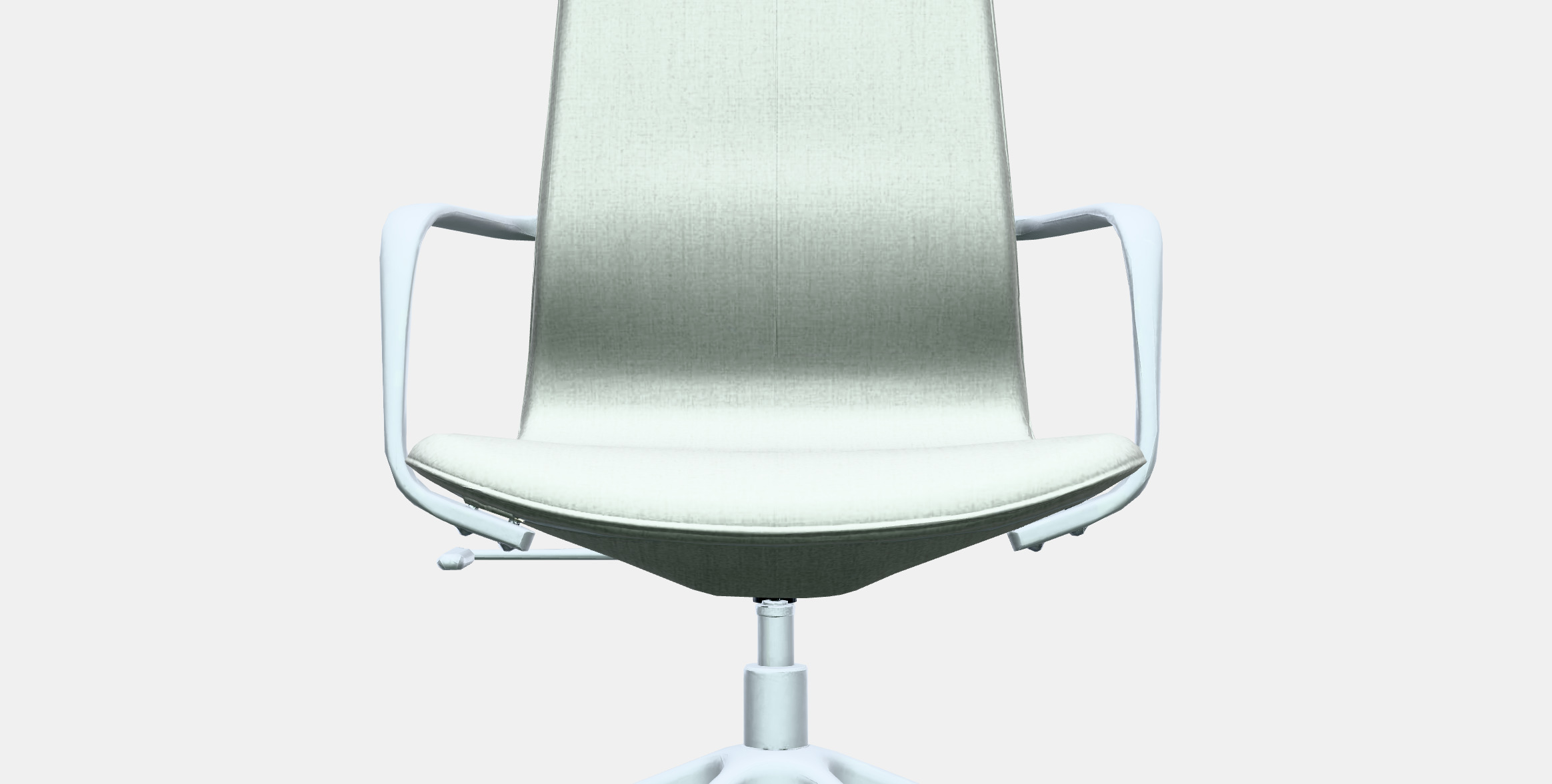 LANGFJALL Conference chair with armrests Low-poly 3D model_10