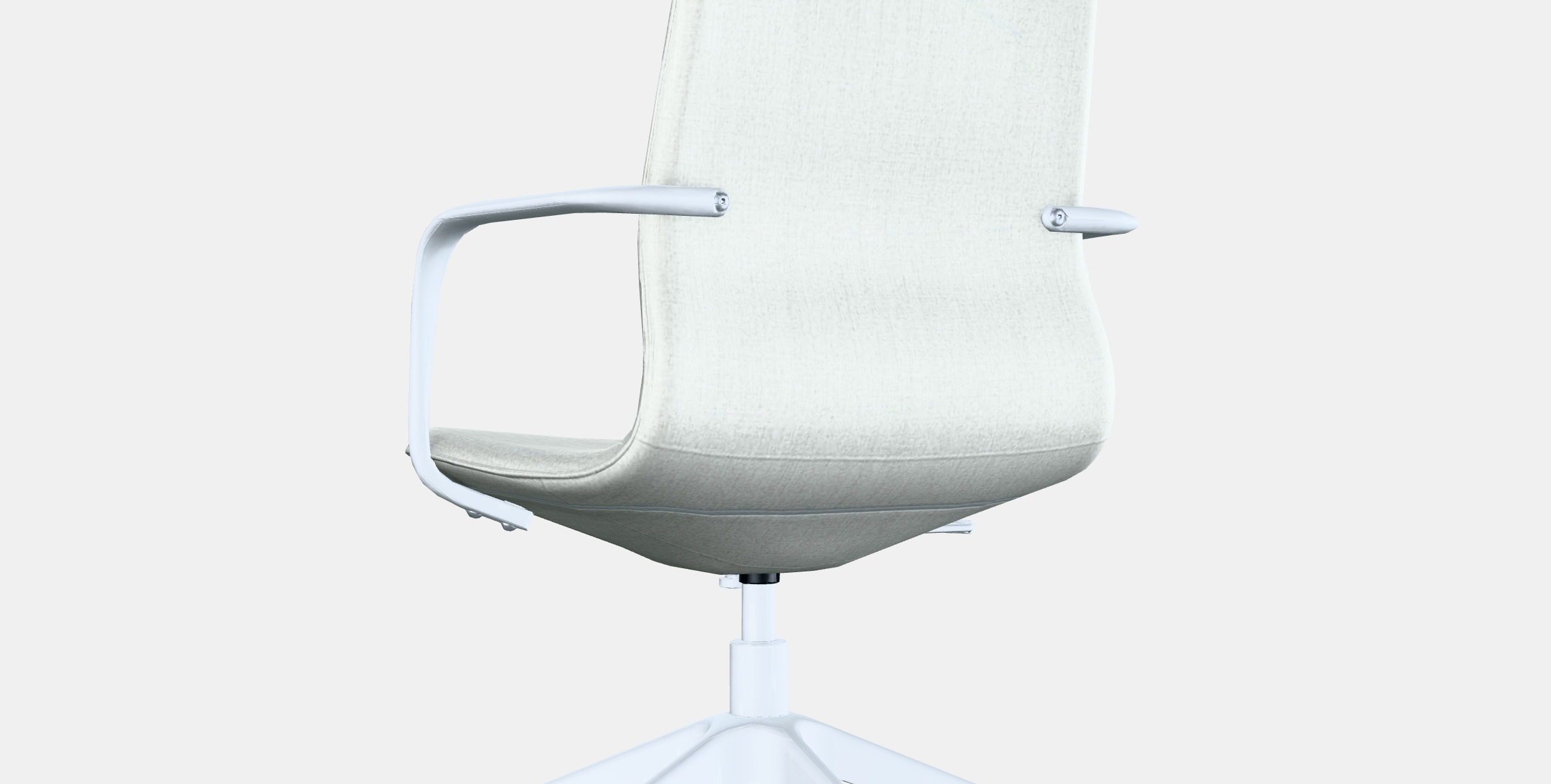 LANGFJALL Conference chair with armrests Low-poly 3D model_2