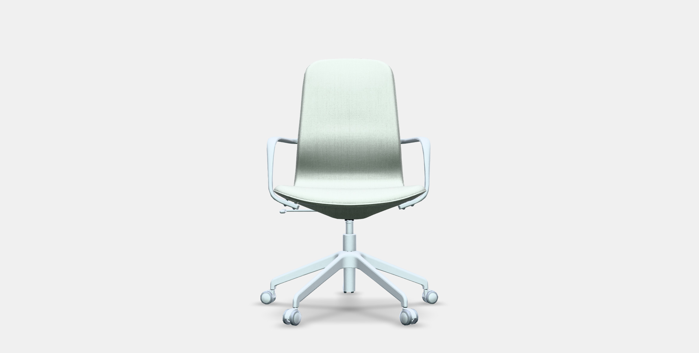 LANGFJALL Conference chair with armrests Low-poly 3D model_12