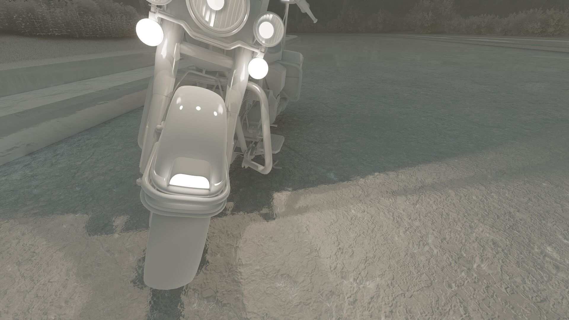 Police Harley Davidson 3D model_28