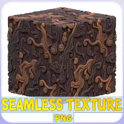 Stylized Bark Seamless Texture