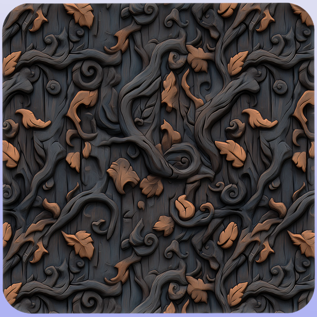 Stylized Bark Seamless Texture Texture_4