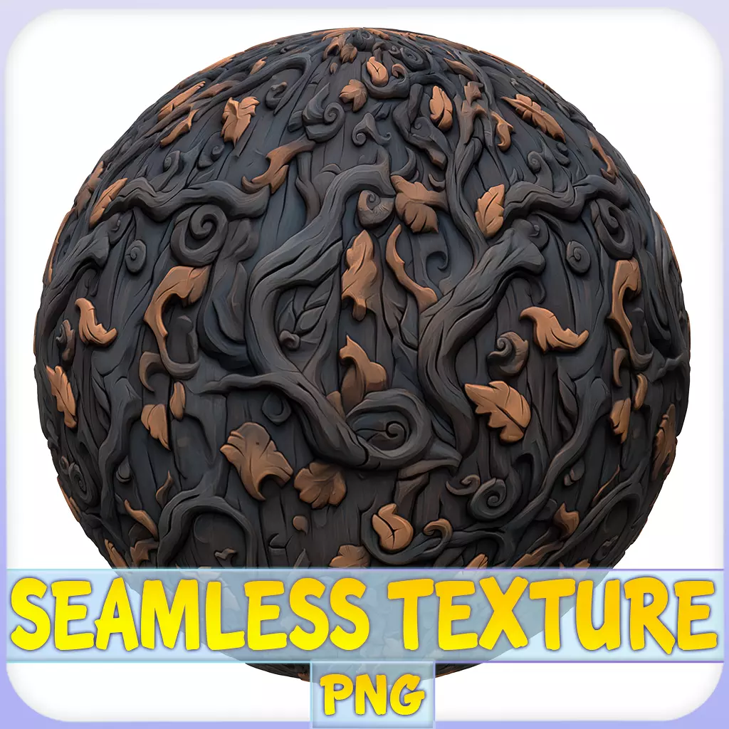 Stylized Bark Seamless Texture Texture_0