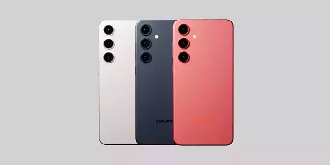 Samsung Galaxy S25 Plus in official colors Low-poly 3D model