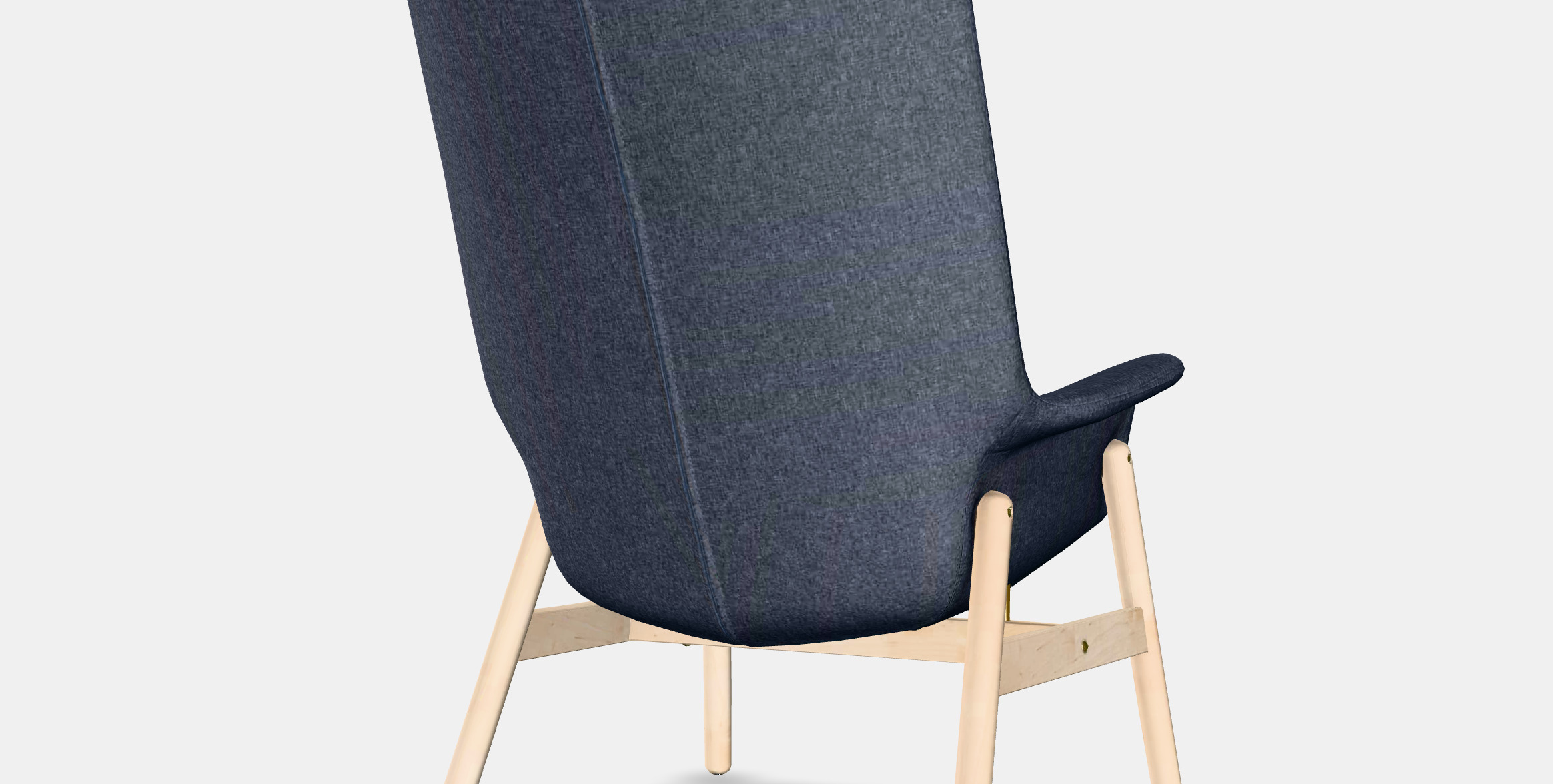 VEDBO High-back armchair Low-poly 3D model_6