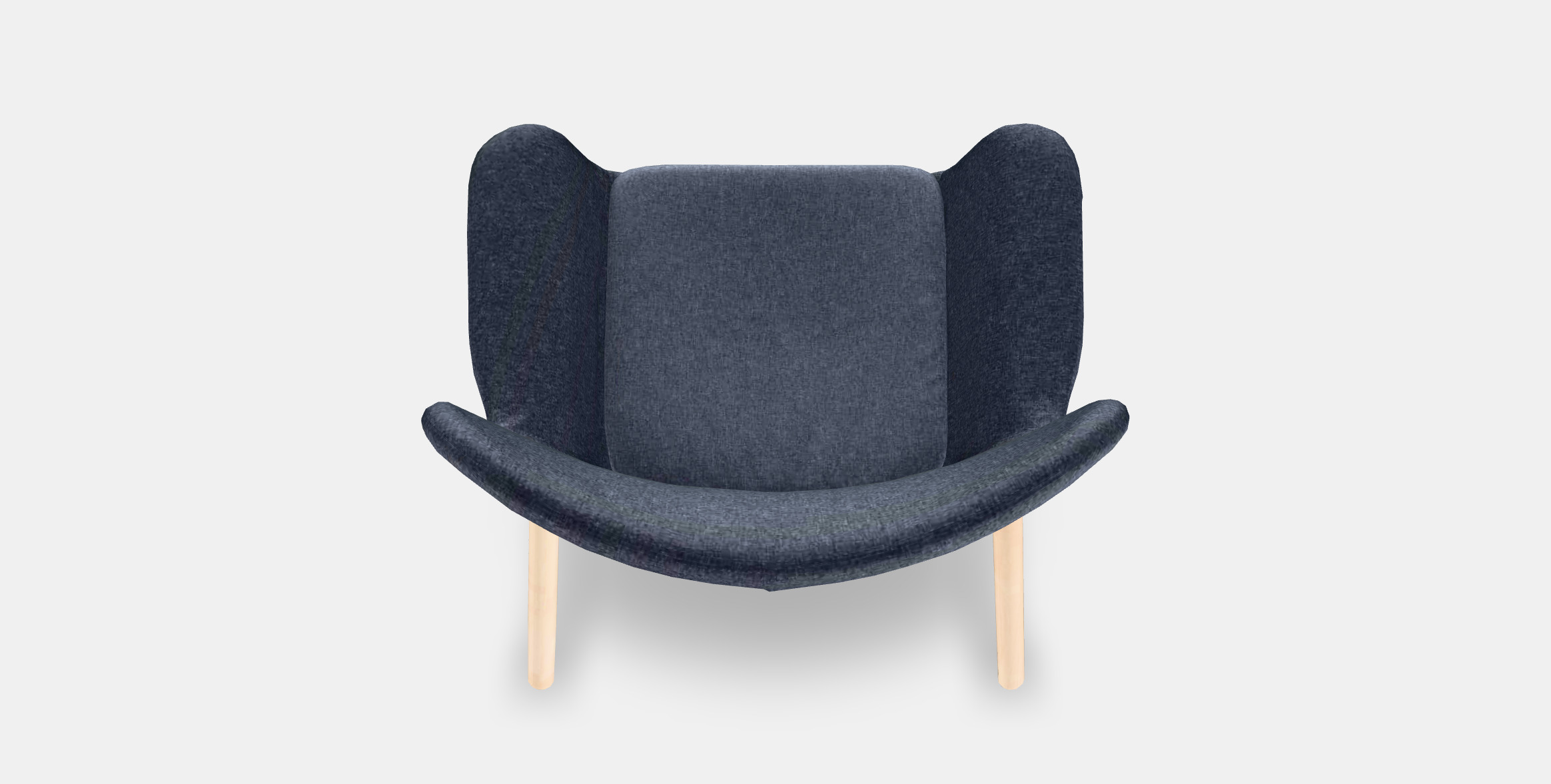 VEDBO High-back armchair Low-poly 3D model_4