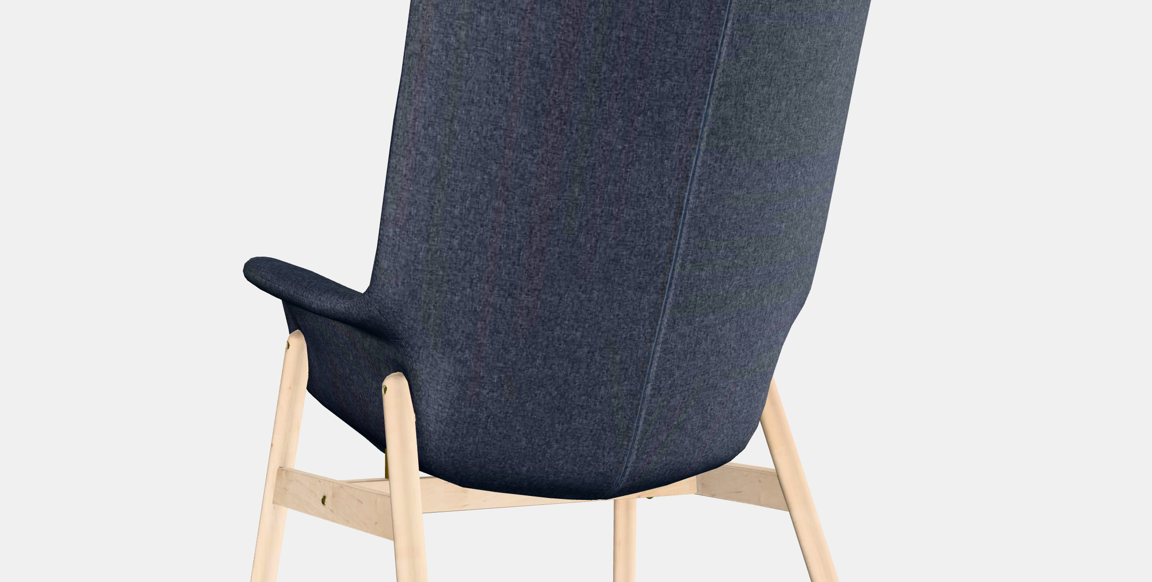 VEDBO High-back armchair Low-poly 3D model_2