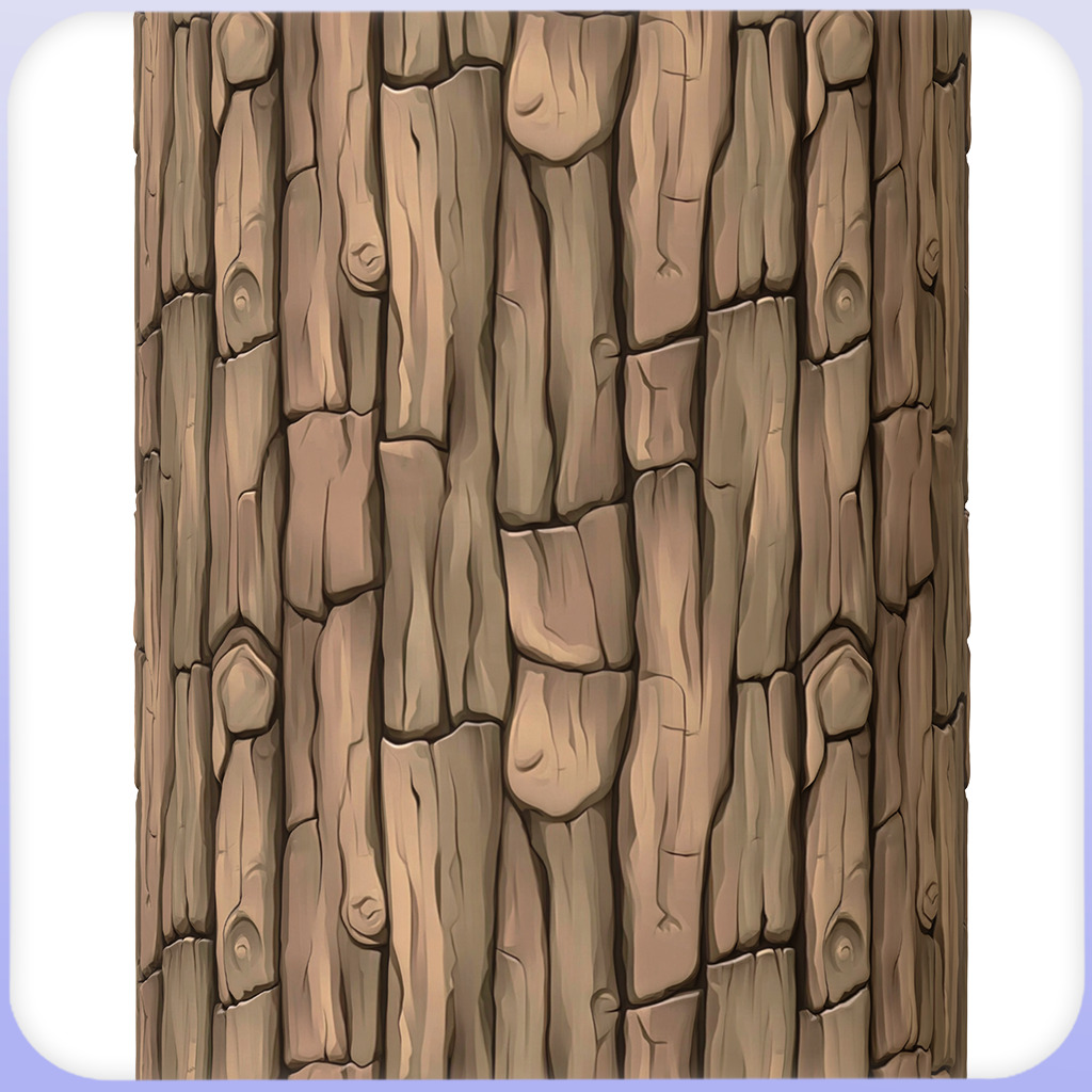 Stylized Bark Seamless Texture Texture_3
