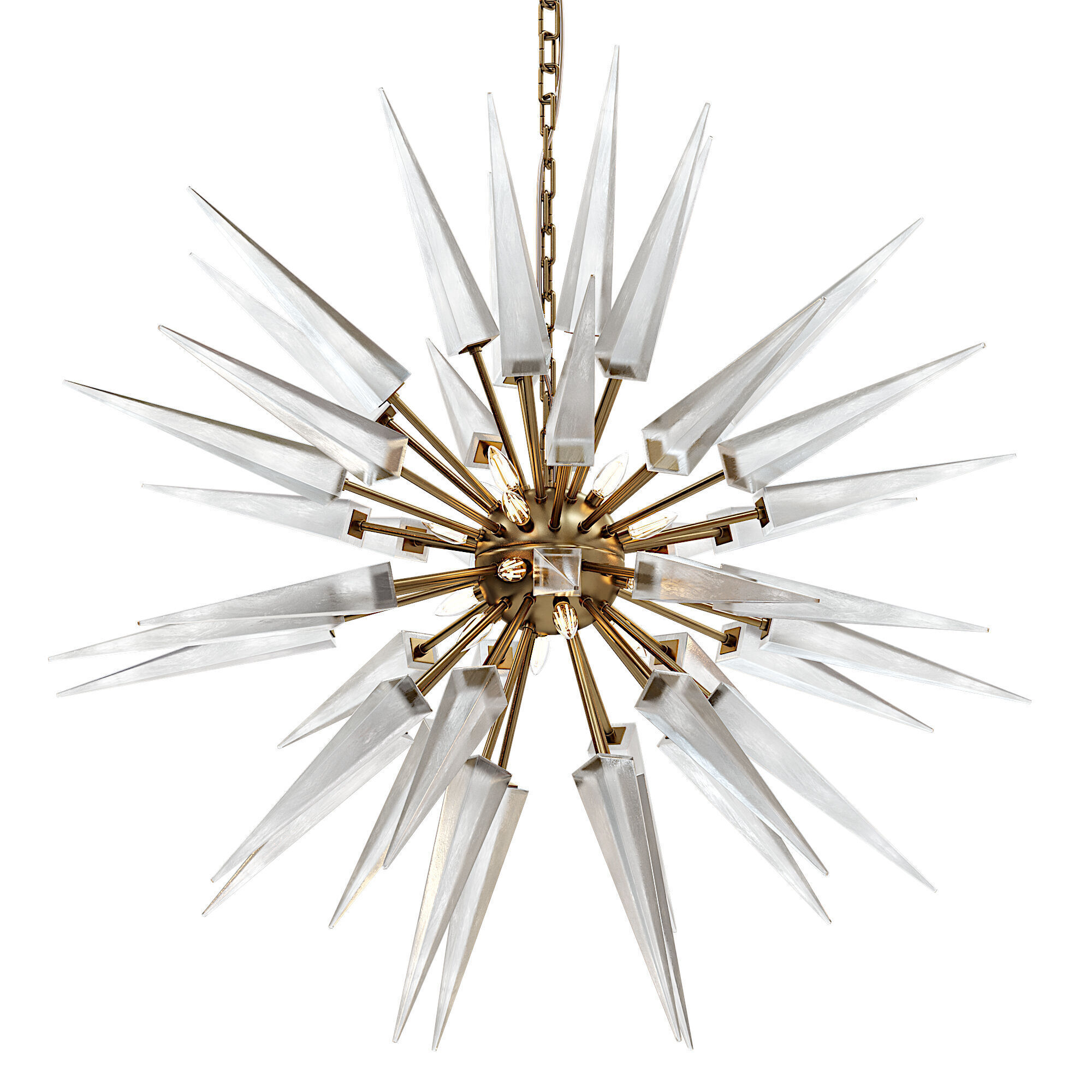 Modern Sputnik Chandelier 3D model_1