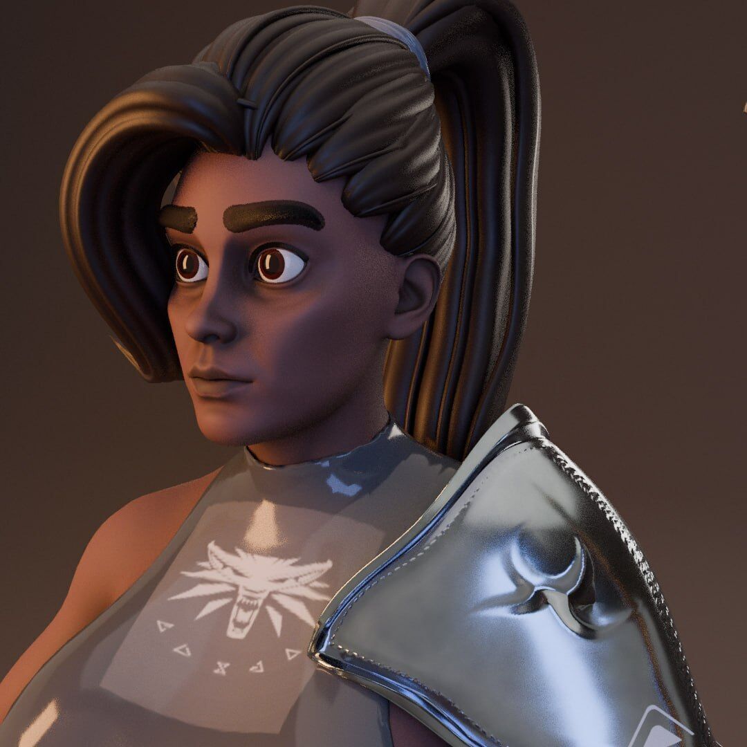 Girl 3d modeling 3D model_2