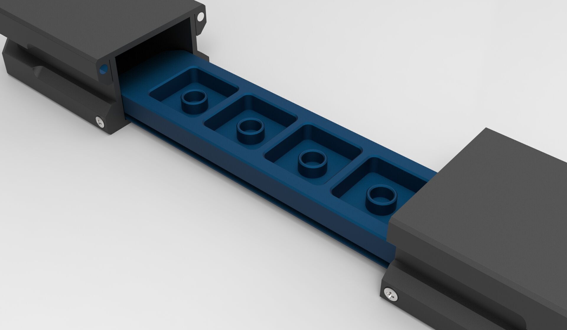 Artisan Keycap Storage Box 4 Slot 3D print model_9