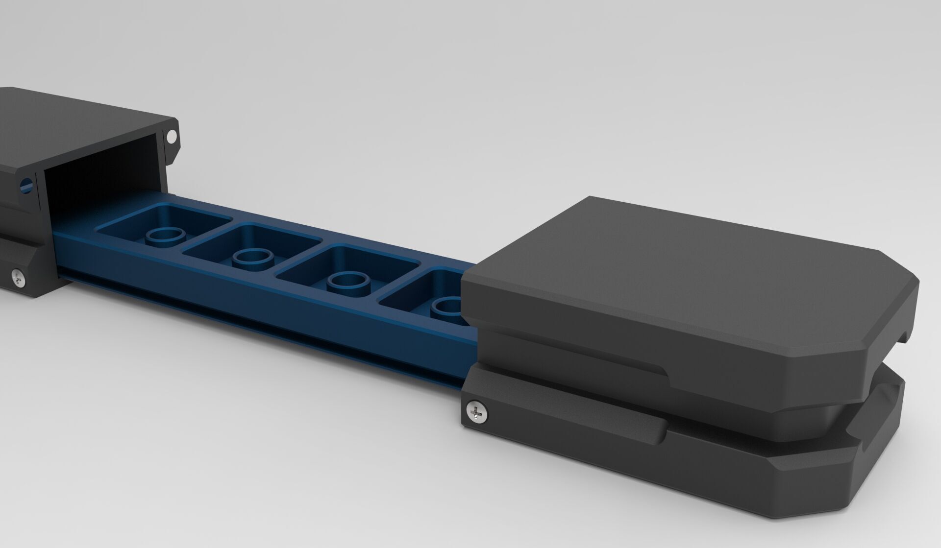 Artisan Keycap Storage Box 4 Slot 3D print model_11