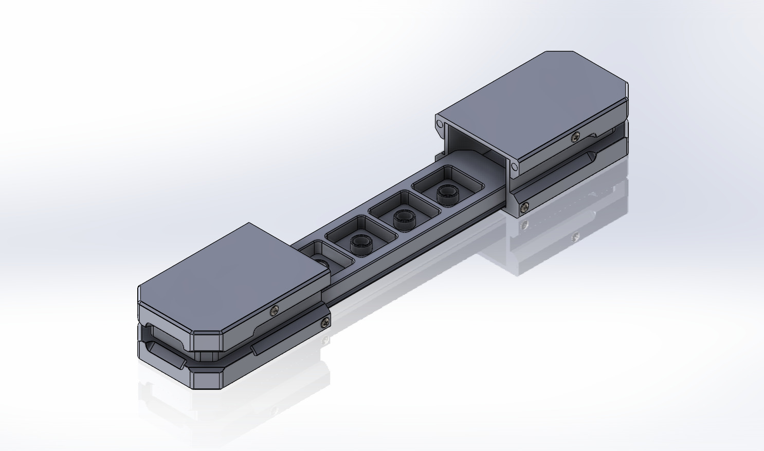 Artisan Keycap Storage Box 4 Slot 3D print model_2