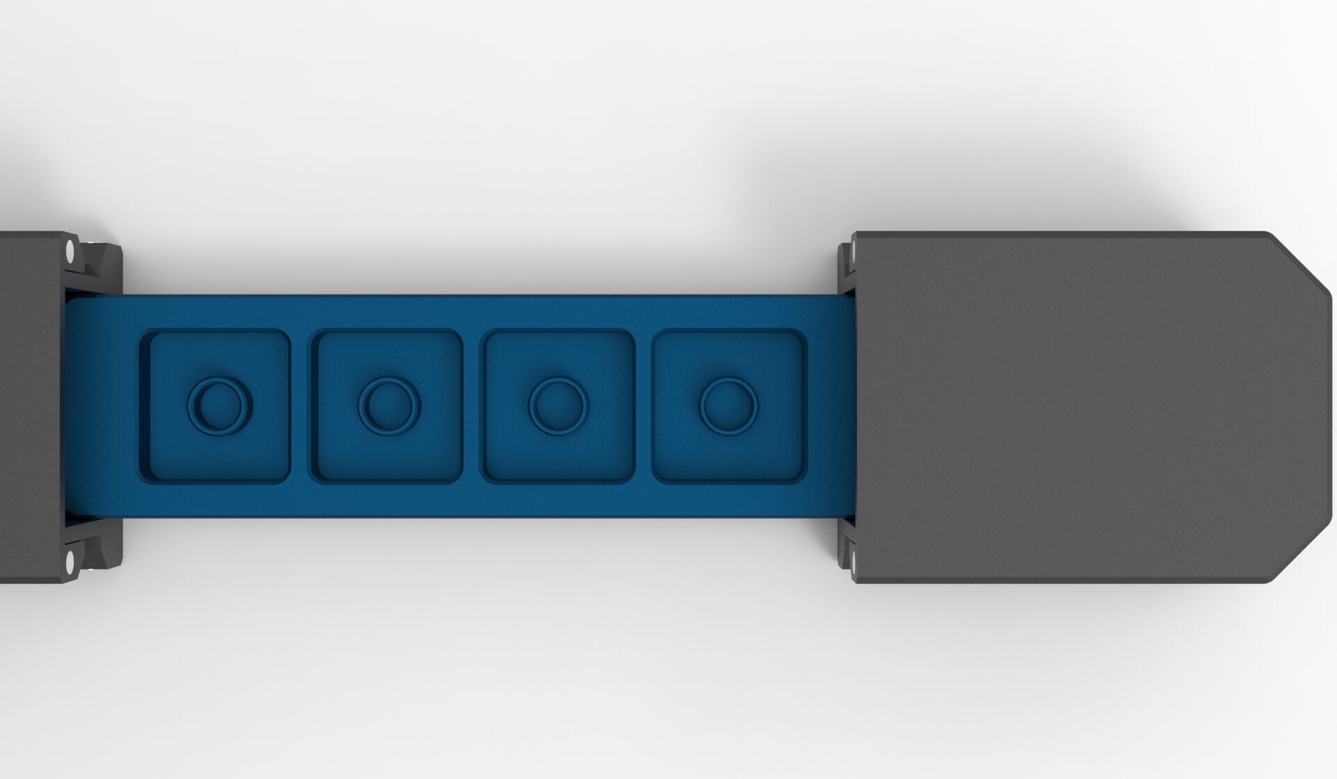 Artisan Keycap Storage Box 4 Slot 3D print model_10