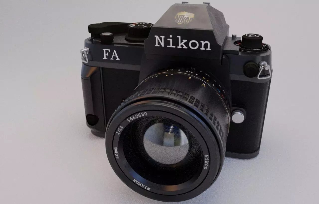 Nikon 3d modeling low poly Low-poly 3D model