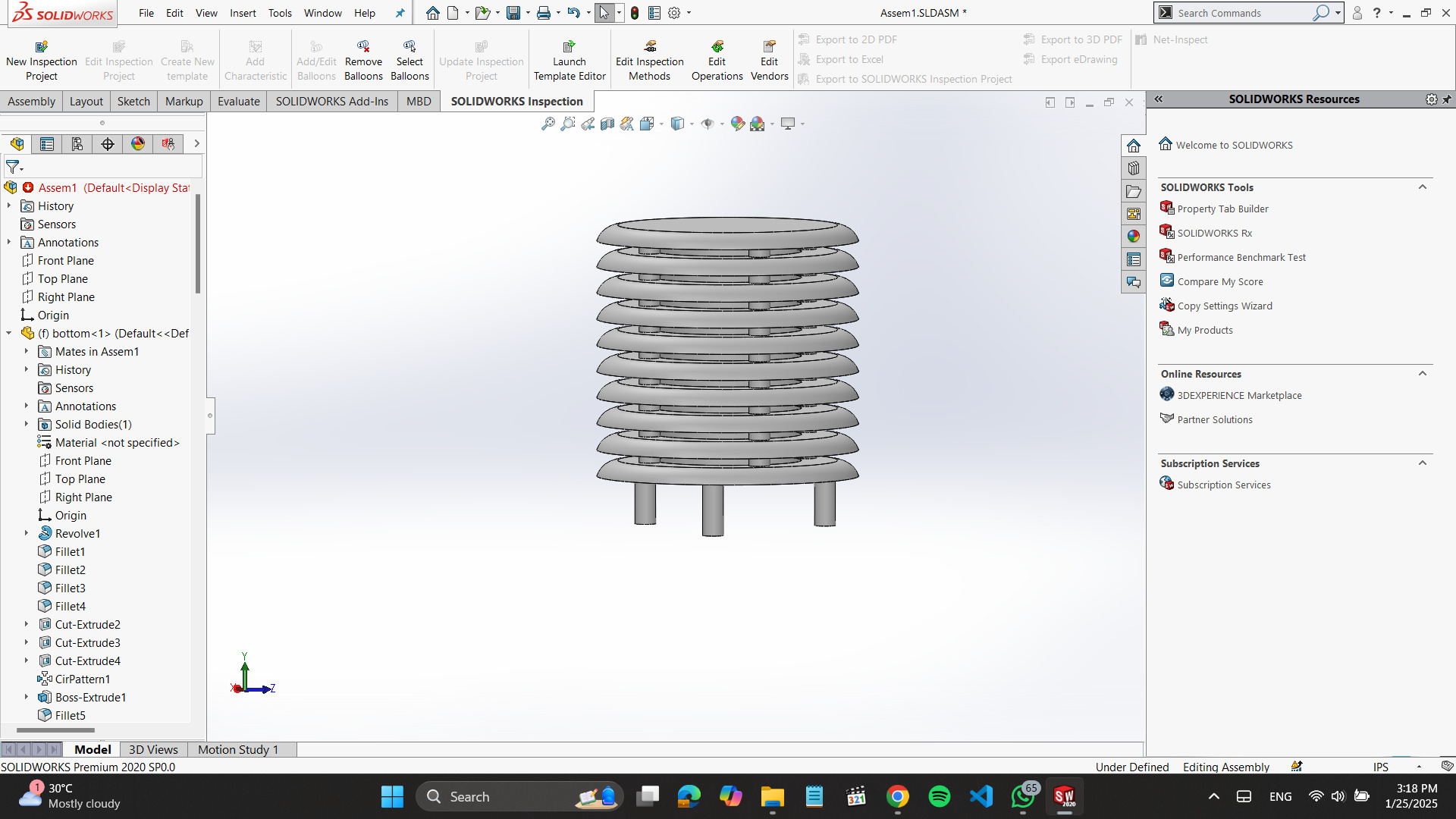 Atmospheric Temperature Humidity Pressure Sensor Cover  3D print model_6