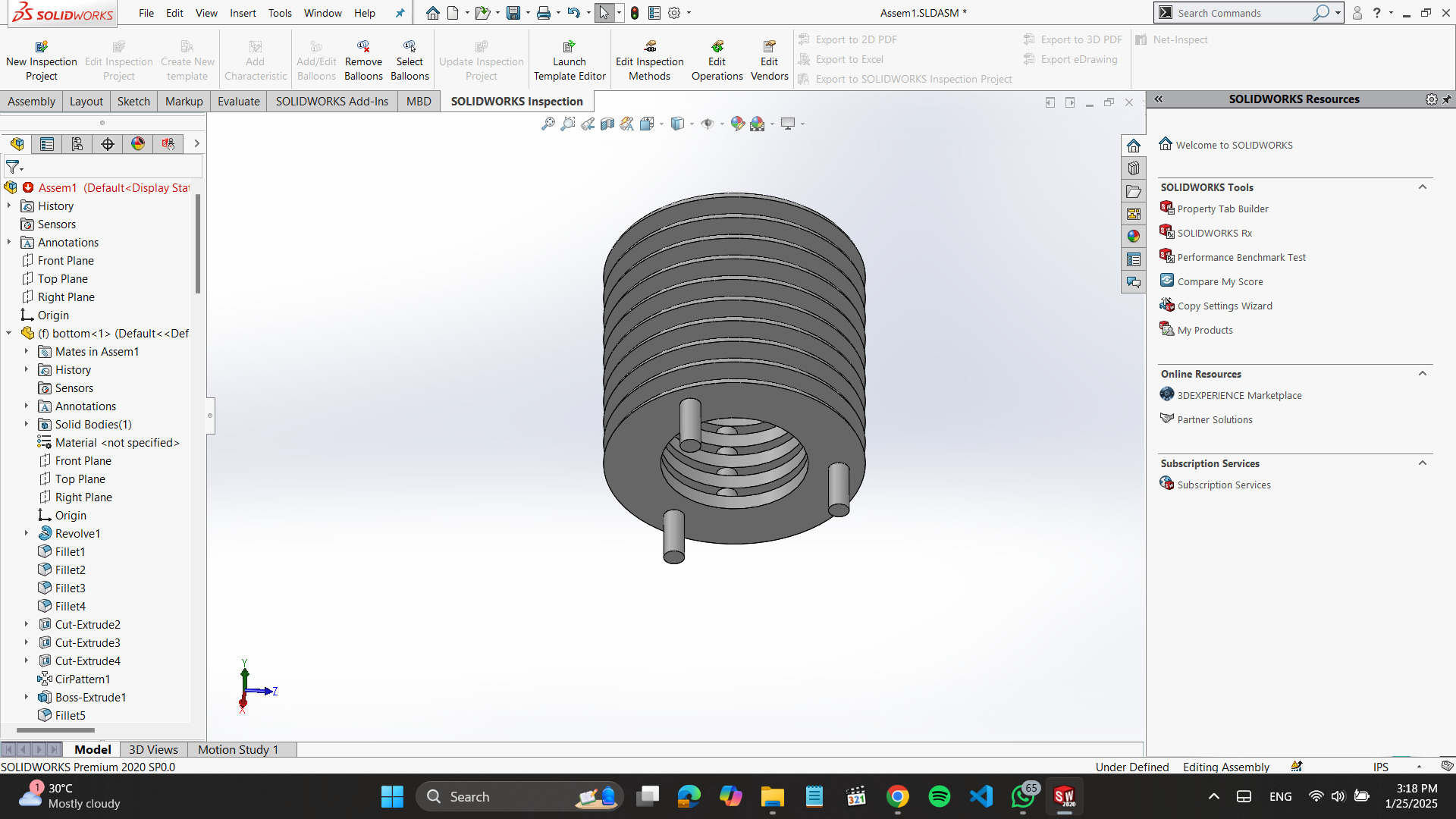Atmospheric Temperature Humidity Pressure Sensor Cover  3D print model_5