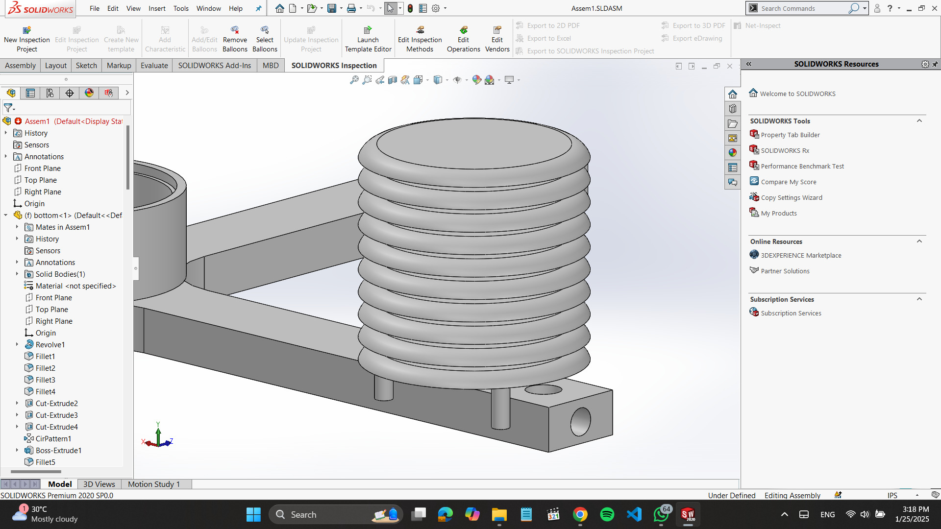Atmospheric Temperature Humidity Pressure Sensor Cover  3D print model_4