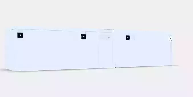 BESTA TV bench with doors 29