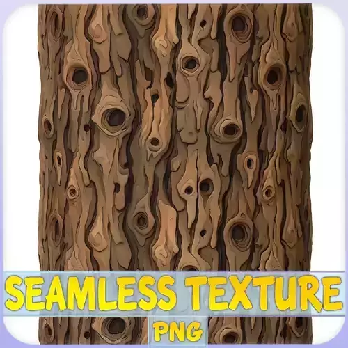 Stylized Bark Seamless Texture