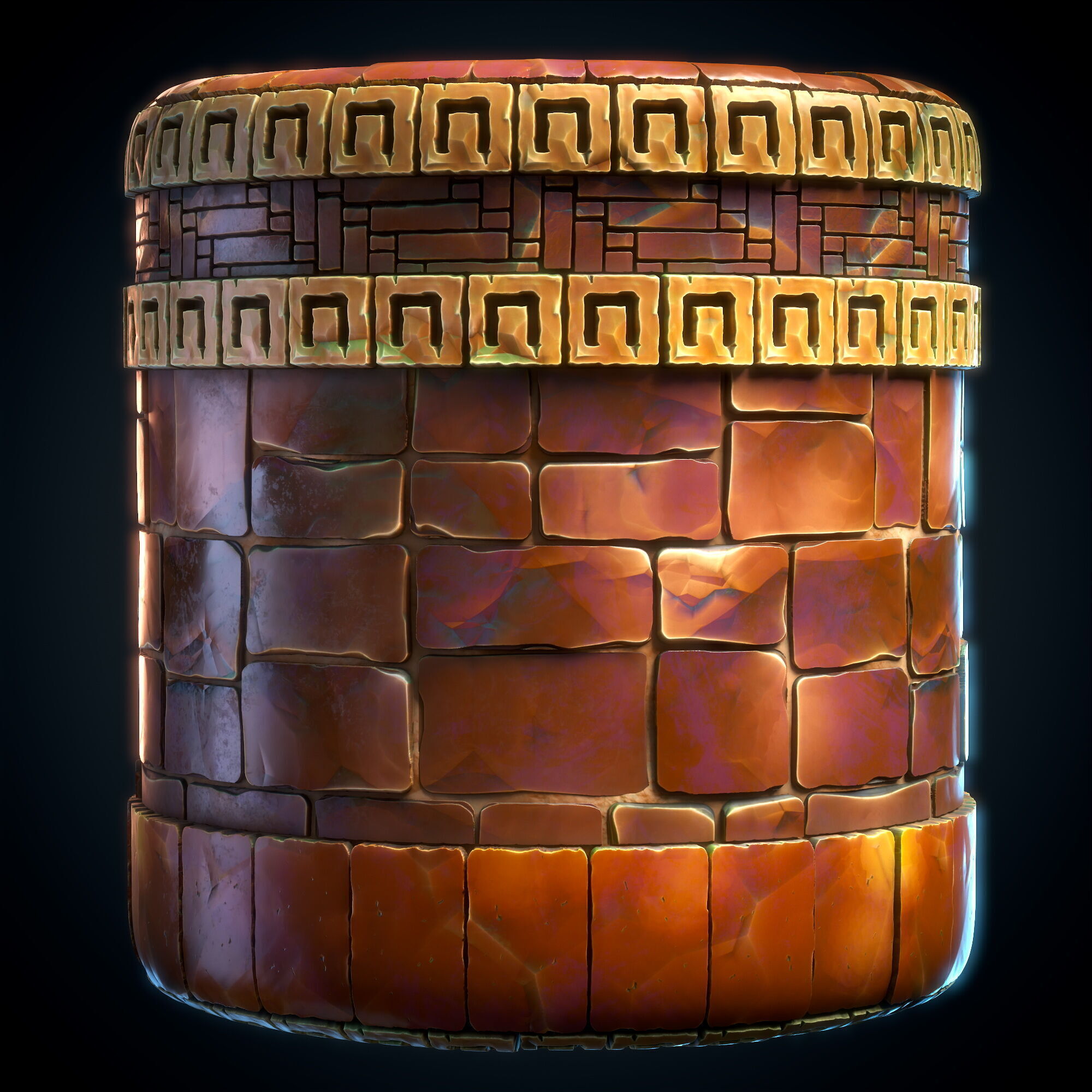 Wall trim Sheet - Vol 06 - SBsar - Maps Texture_2