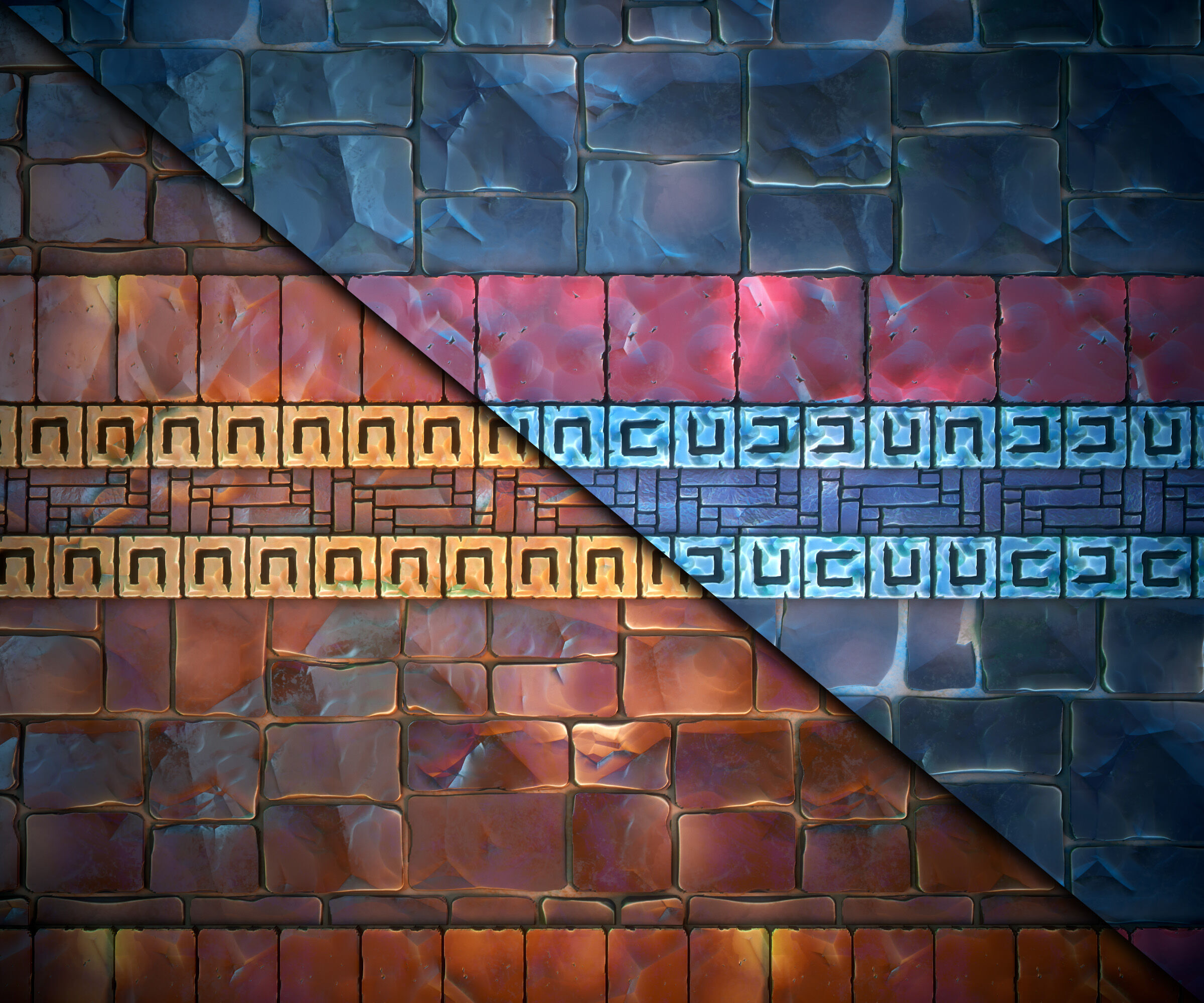 Wall trim Sheet - Vol 06 - SBsar - Maps Texture_5